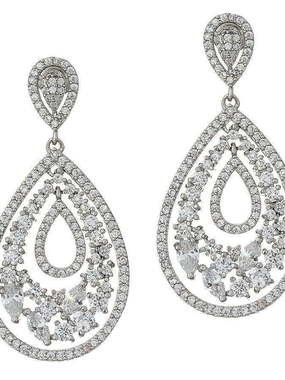 Серьги A7813 из Посеребренная бижутерия от Love Wedding Couture 1