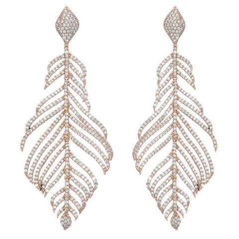 Серьги SE08089pg из Розовое (красное) золото, Позолоченная бижутерия от Love Wedding Couture 1