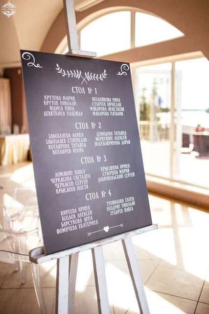 Рассадка в Модерн от Студия декора Magicweddings 1