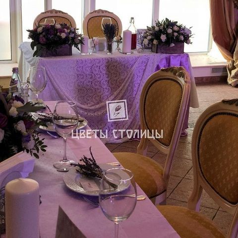 Столы и стулья гостей / Банкет в Прованс от Студия декора и флористики Цветы Столицы 1