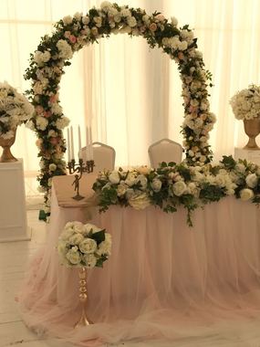 Президиум / Стол молодоженов в Шебби шик от Свадебное агентство WeddingQueenLove 1