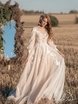 Свадебное платье Жаклин. Силуэт А-силуэт. Цвет Айвори / Капучино, Белый / Молочный. Вид 4
