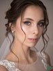 Высокие / Собранные, С аксессуарами / Цветами / Фатой, С плетением, Локоны / Локоны на один бок от Свадебный стилист и визажист Ольга Фирсова 2