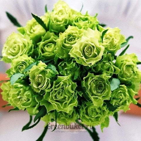 Монобукет из одного вида цветов, Классический круглый name от Green Buket 1