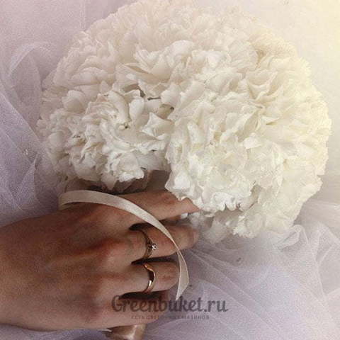 Монобукет из одного вида цветов, Классический круглый name от Green Buket 1
