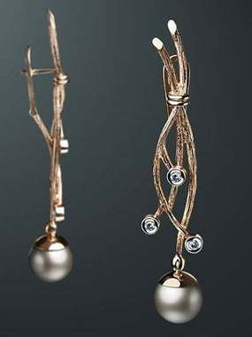 Серьги из Розовое (красное) золото, Желтое золото от Ювелирный салон Jewelry & Diamonds 1