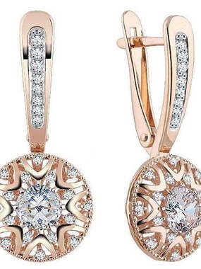 Серьги 25127с из Розовое (красное) золото от Ювелирный салон Юверос 1