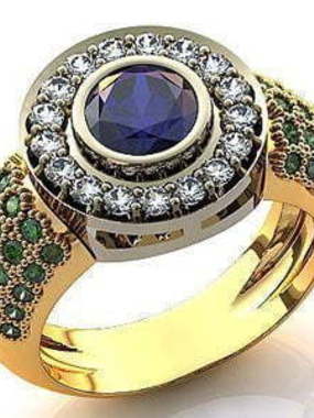 Помолвочное золотое кольцо из Желтое золото от Ювелирный салон Jewelry & Diamonds 1