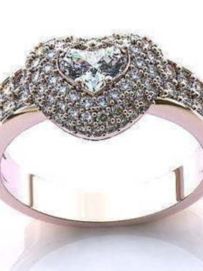 Помолвочное золотое кольцо из Розовое (красное) золото от Ювелирный салон Jewelry & Diamonds 1