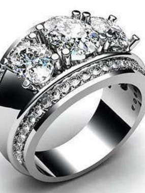 Помолвочное золотое кольцо из Белое золото от Ювелирный салон Jewelry & Diamonds 1