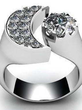 Помолвочное золотое кольцо из Белое золото от Ювелирный салон Jewelry & Diamonds 1