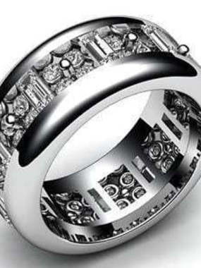 Обручальное кольцо из Белое золото от Ювелирный салон Jewelry & Diamonds 1