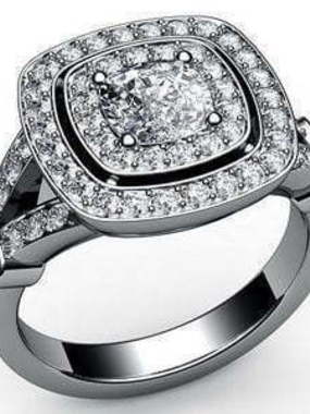 Помолвочное кольцо из Белое золото от Ювелирный салон Jewelry & Diamonds 1