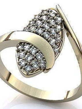 Помолвочное золотое кольцо из Белое золото от Ювелирный салон Jewelry & Diamonds 1